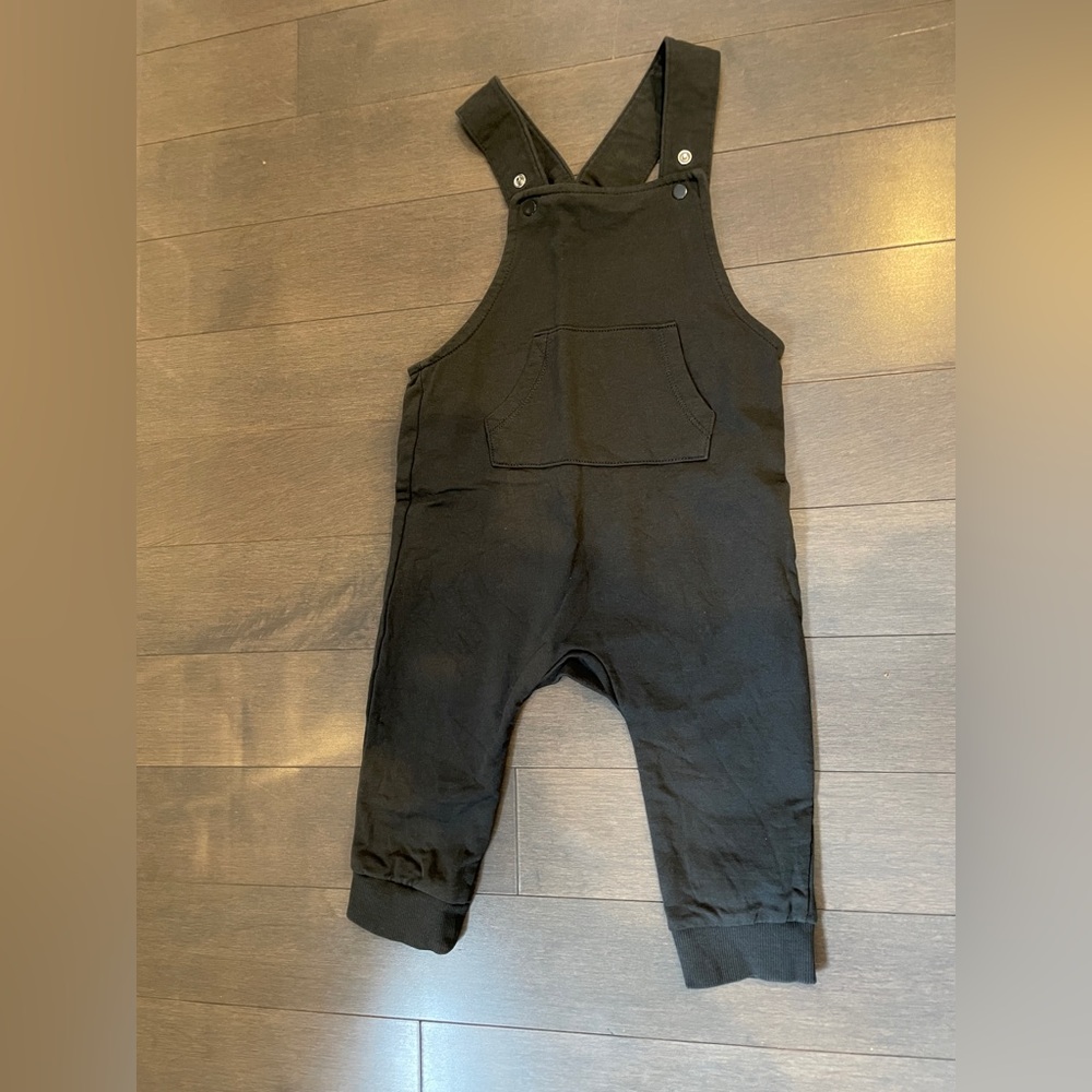 Dark Grey Kids Overalls